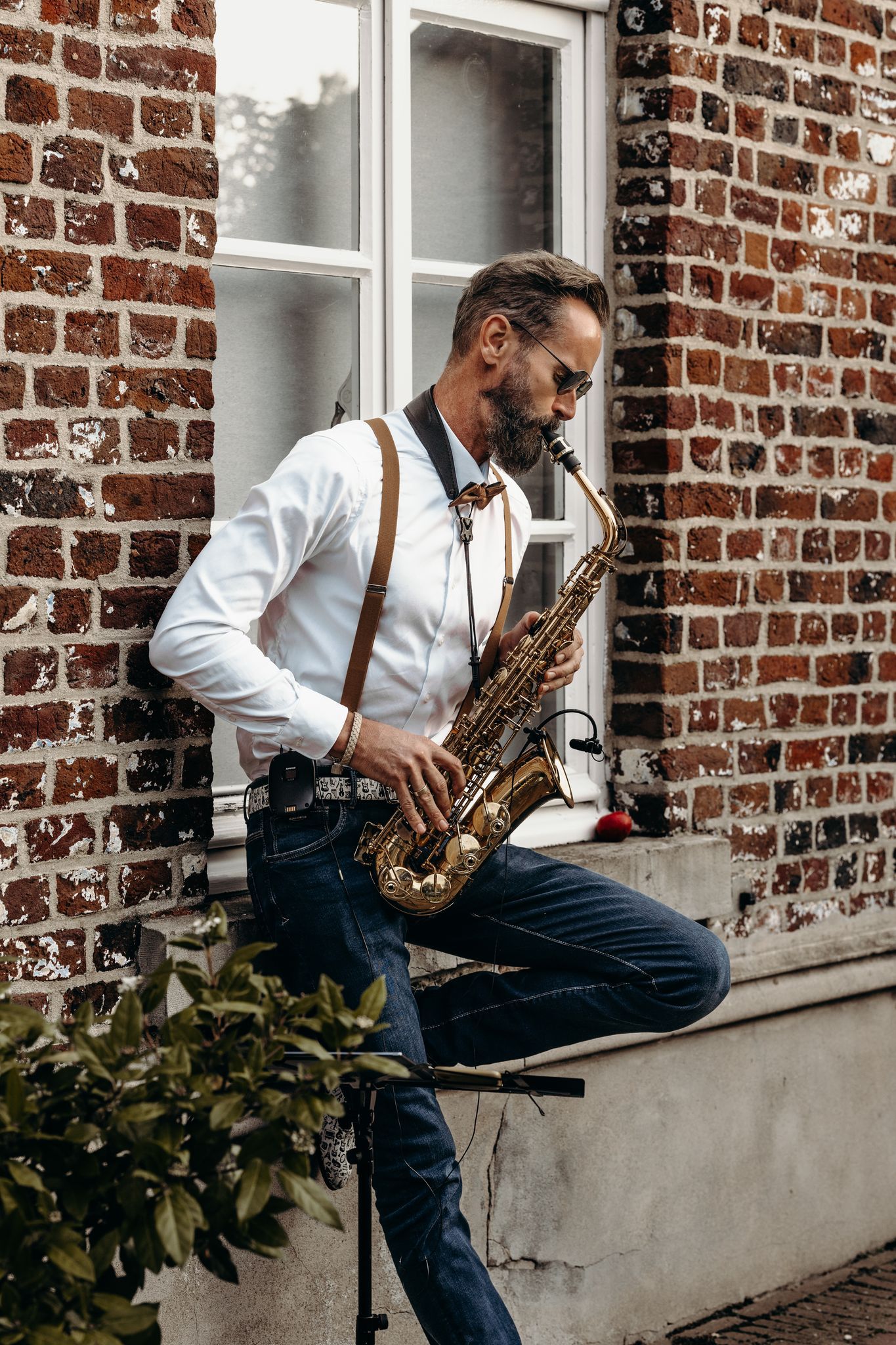 Pieter Sax speelt op trouwborrel bij Stadbroekermolen Sittard Pieter Sax speelt op trouwborrel bij Stadbroekermolen Sittard